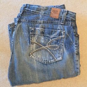 Light/medium wash Big star wide leg jeans